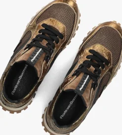DAMES FLORIS VAN BOMMEL bronzen lage sneakers sfw-10127 grommi