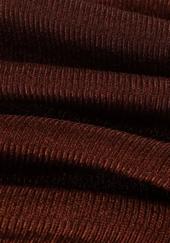 DAMES GESTUZ bronzen midi jurk silvigz ls long dress