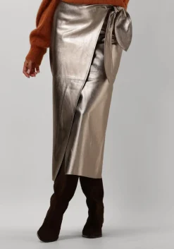 DAMES IBANA bronzen midirok siara mettalic