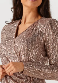 DAMES IBANA bronzen mini jurk davide