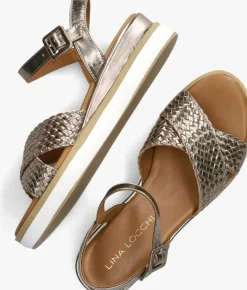 DAMES LINA LOCCHI bronzen sandalen l1386