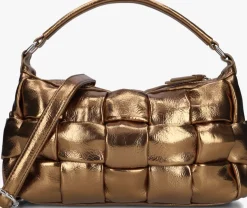 DAMES NÚNOO bronzen núnoo schoudertas lily braided recycled