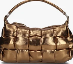 DAMES NÚNOO bronzen núnoo schoudertas lily braided recycled