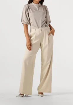 DAMES SUMMUM bronzen top short sleeve top soft lurex jersey