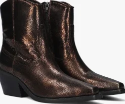 DAMES VIA VAI bronzen enkellaarsjes eveline clark