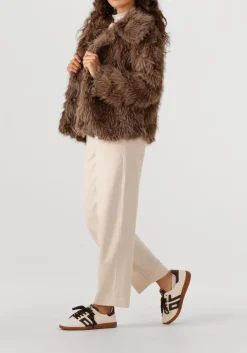DAMES AIMEE THE LABEL e faux fur jas willem