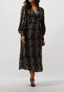 DAMES CO'COUTURE e midi jurk leo leo wrap dress