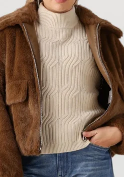 DAMES DANTE6 e faux fur jas entity faux fur bomber jacket