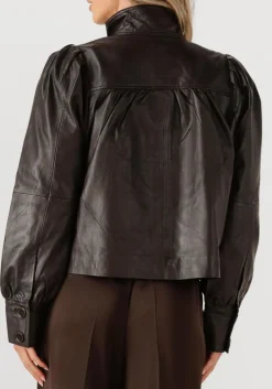 DAMES DANTE6 e leren jas kyrilo cropped leather jacket