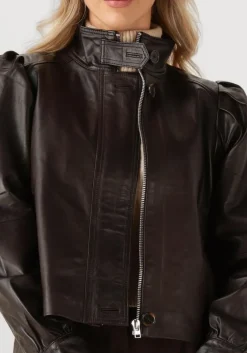 DAMES DANTE6 e leren jas kyrilo cropped leather jacket