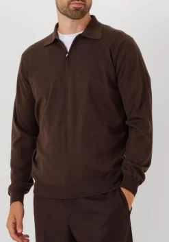 Heren FILIPPO DE LAURENTIIS e trui polo zip ml r merino