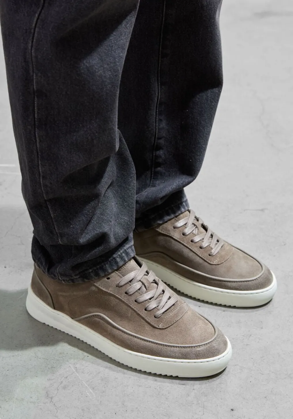 Heren FILLING PIECES e lage sneakers mondo suede lux