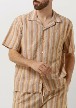 Heren FORÉT e forét casual overhemd otter seersucker ss shirt