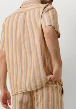 Heren FORÉT e forét casual overhemd otter seersucker ss shirt