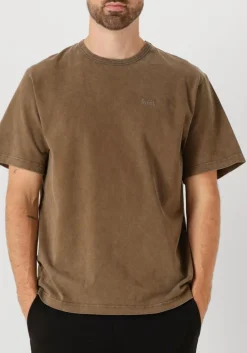 Heren FORÉT bruine forét t-shirt oak faded wash t-shirt