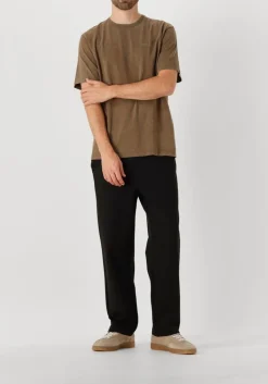 Heren FORÉT bruine forét t-shirt oak faded wash t-shirt