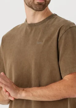 Heren FORÉT bruine forét t-shirt oak faded wash t-shirt