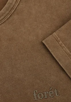 Heren FORÉT bruine forét t-shirt oak faded wash t-shirt
