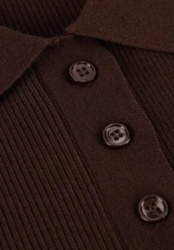 DAMES HAUTE L'AMITIÉ e haute l'amitié t-shirt piccolo ss polo rib knit