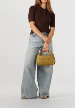 DAMES HAUTE L'AMITIÉ e haute l'amitié t-shirt piccolo ss polo rib knit