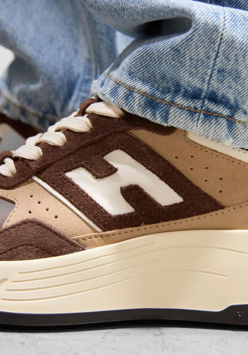 DAMES HOGAN e lage sneakers h669 allacciato h