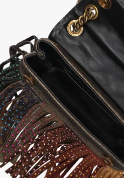 DAMES KURT GEIGER LONDON e schoudertas mini kensington fringe