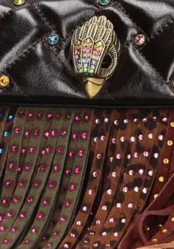 DAMES KURT GEIGER LONDON e schoudertas mini kensington fringe