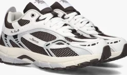 DAMES MERCER AMSTERDAM e lage sneakers the re-run white silver