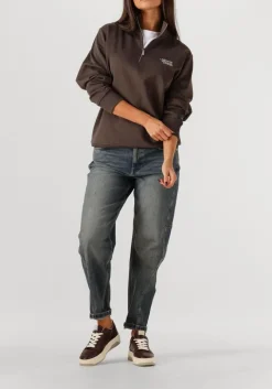 DAMES MERCER AMSTERDAM e sweater the mercer quarter zip contrast