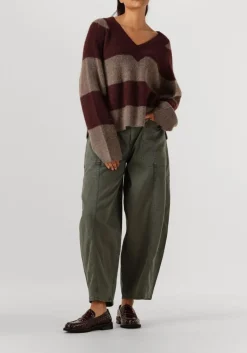 DAMES MOS MOSH e trui mmtaci stripe ls v-neck knit