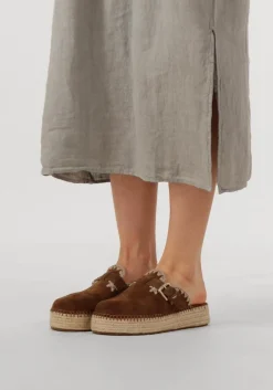 DAMES MOU e instappers jute clog plain sue