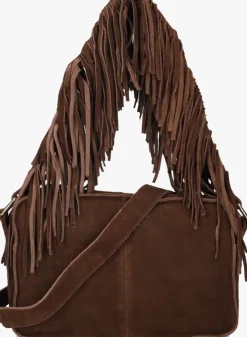 DAMES NÚNOO e núnoo schoudertas ellie fringe suède