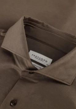 Heren PROFUOMO e klassiek overhemd shirt x-cutaway sf japanese knitted
