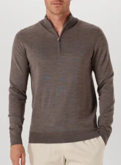 Heren PROFUOMO e trui pullover half zip merino