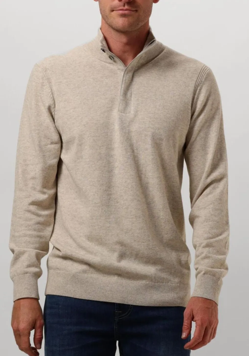 Heren PROFUOMO e trui pullover half zip button