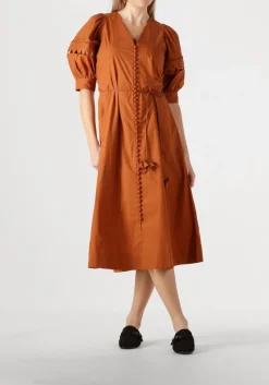 DAMES SCARLETT POPPIES e midi jurk fleuretta midi dress