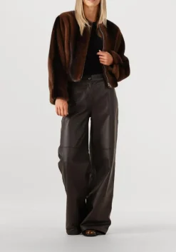 DAMES STUDIO AR e faux fur jas celeste