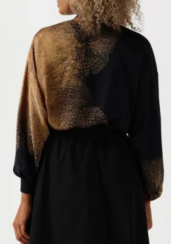 DAMES SUMMUM e blouses bow tie top border print