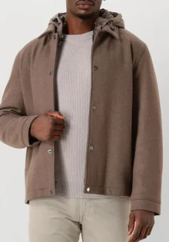 Heren WOOLRICH e jack knitted wool shirt jacket