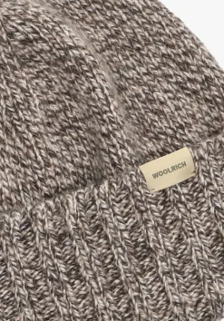 Heren WOOLRICH bruine muts mouline beanie