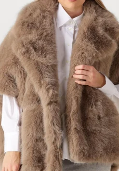 DAMES ALTER EGO faux fur jas elin