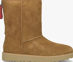 DAMES UGG vachtlaarzen w classic short logo zip