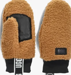 DAMES UGG handschoenen fluff mitten with logo tape