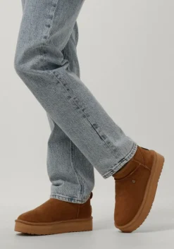 DAMES WARMBAT vachtlaarzen durack plateau