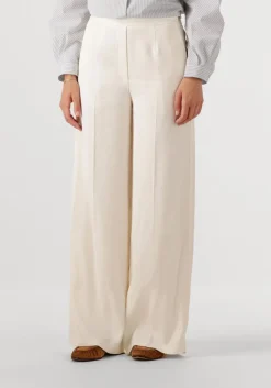 DAMES FORTE FORTE pantalon viscole wool slubbed high waist pants