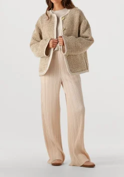 DAMES FORTE FORTE wijde broek poly crepe plisse' regular waist pants