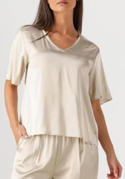 DAMES MOS MOSH blouses mmevie v-neck satin blouse