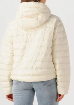 DAMES WOOLRICH leren jas quilted hooded jacket