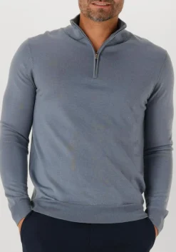 Heren PROFUOMO e trui pullover half zip merino