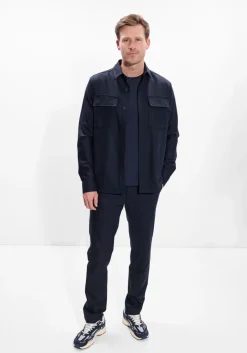 Heren WAHTS e overshirt ewen stretch wool